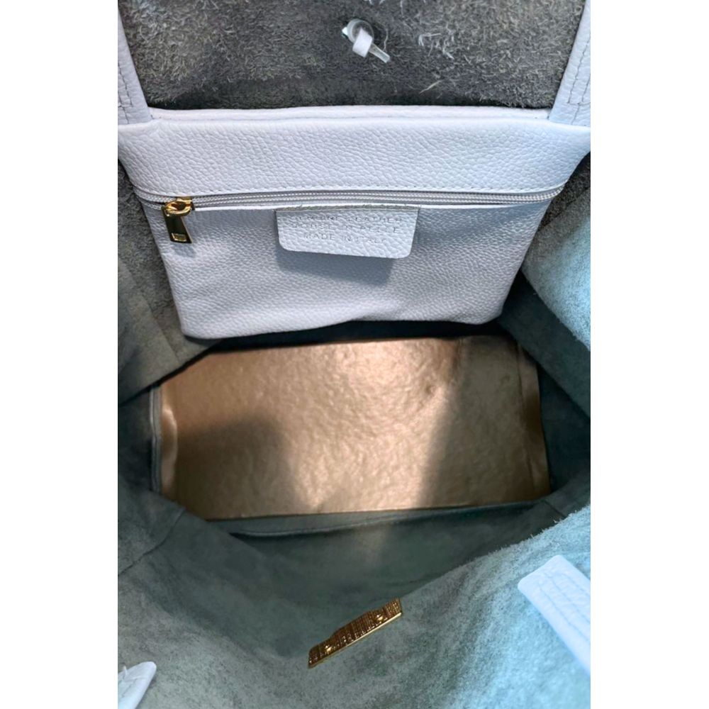 Baldinini Trend Clutch Bag aus blauem Rindsleder