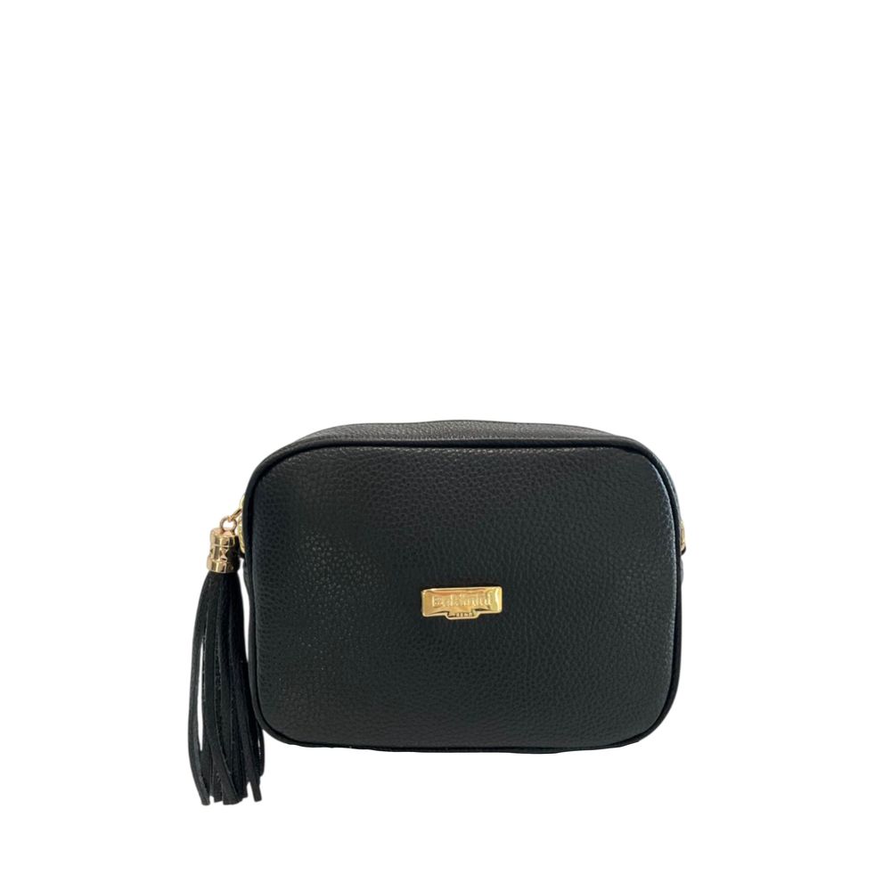 Sac bandoulière Baldinini Trend en cuir de vachette noir pour femme