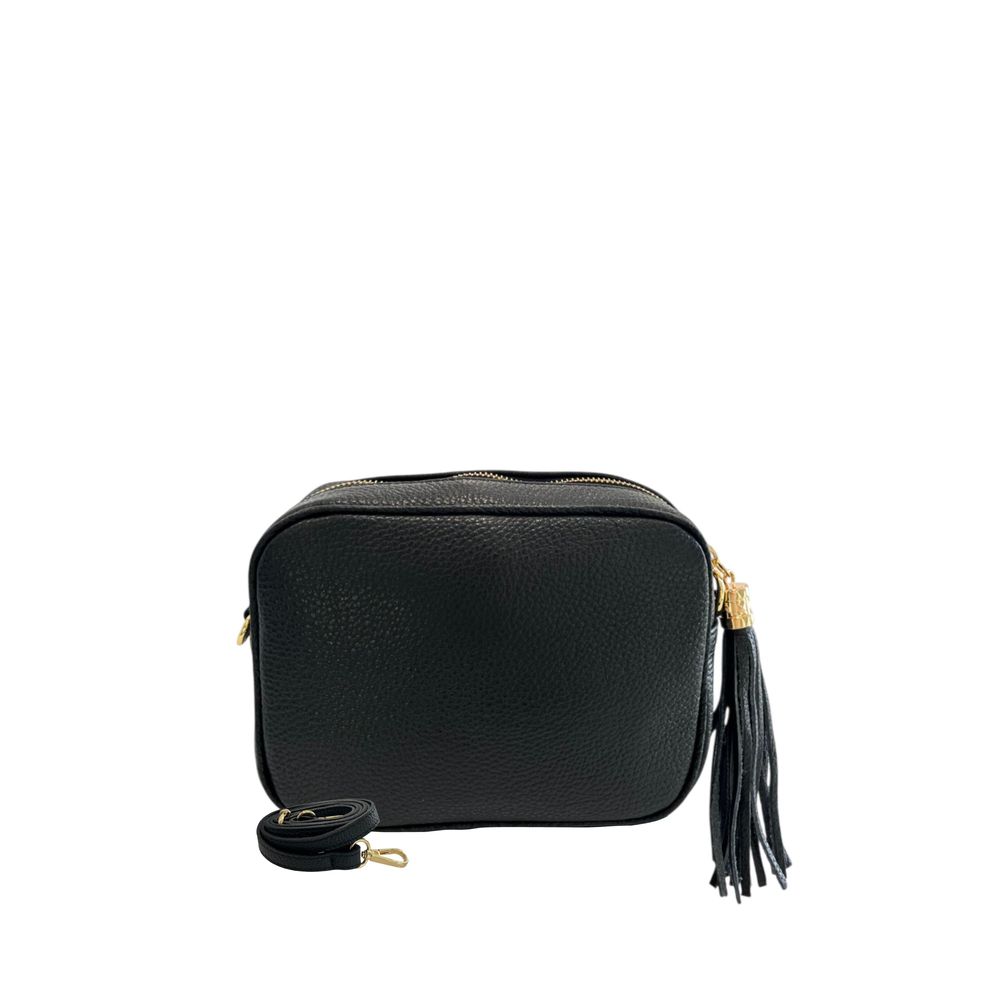 Sac bandoulière Baldinini Trend en cuir de vachette noir pour femme