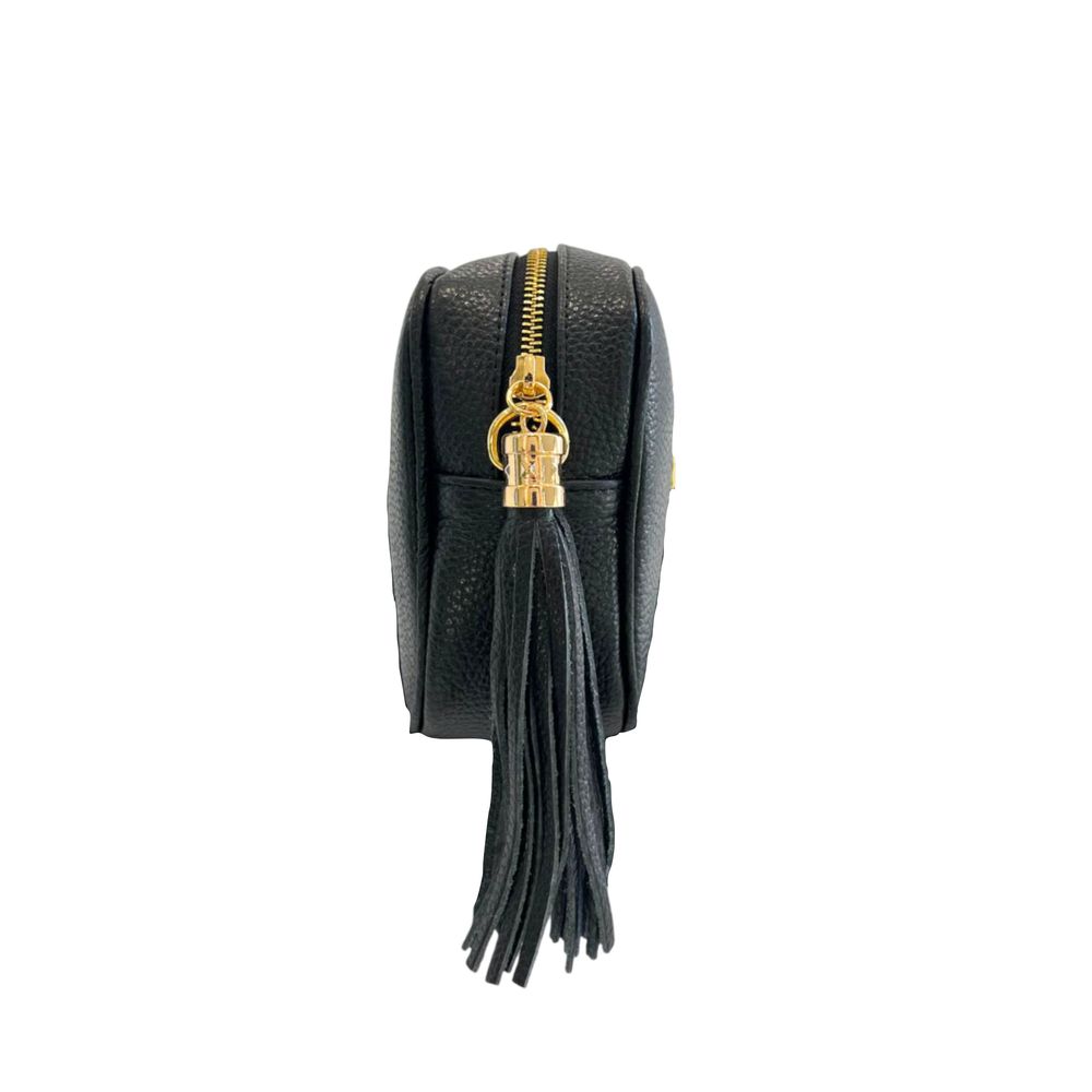 Sac bandoulière Baldinini Trend en cuir de vachette noir pour femme