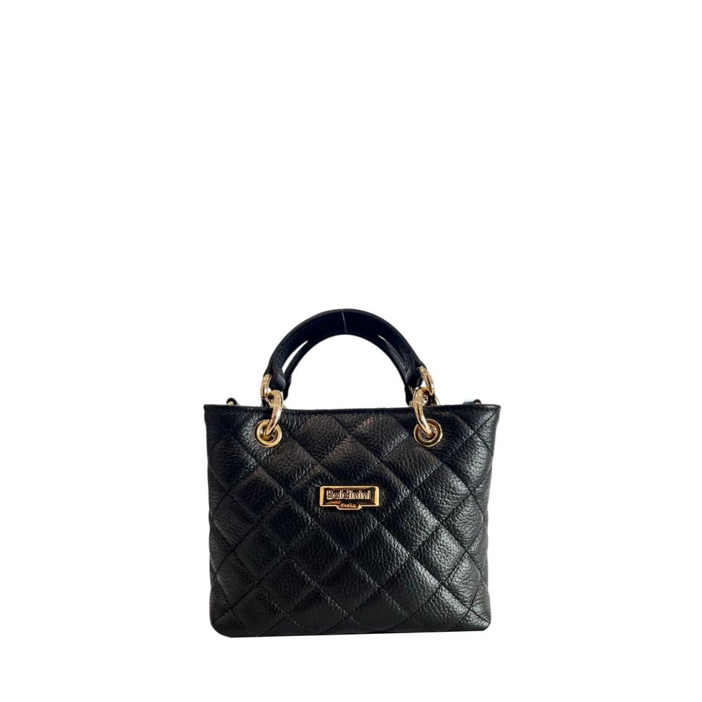 Baldinini Trend Damen Handtasche aus schwarzem Leder