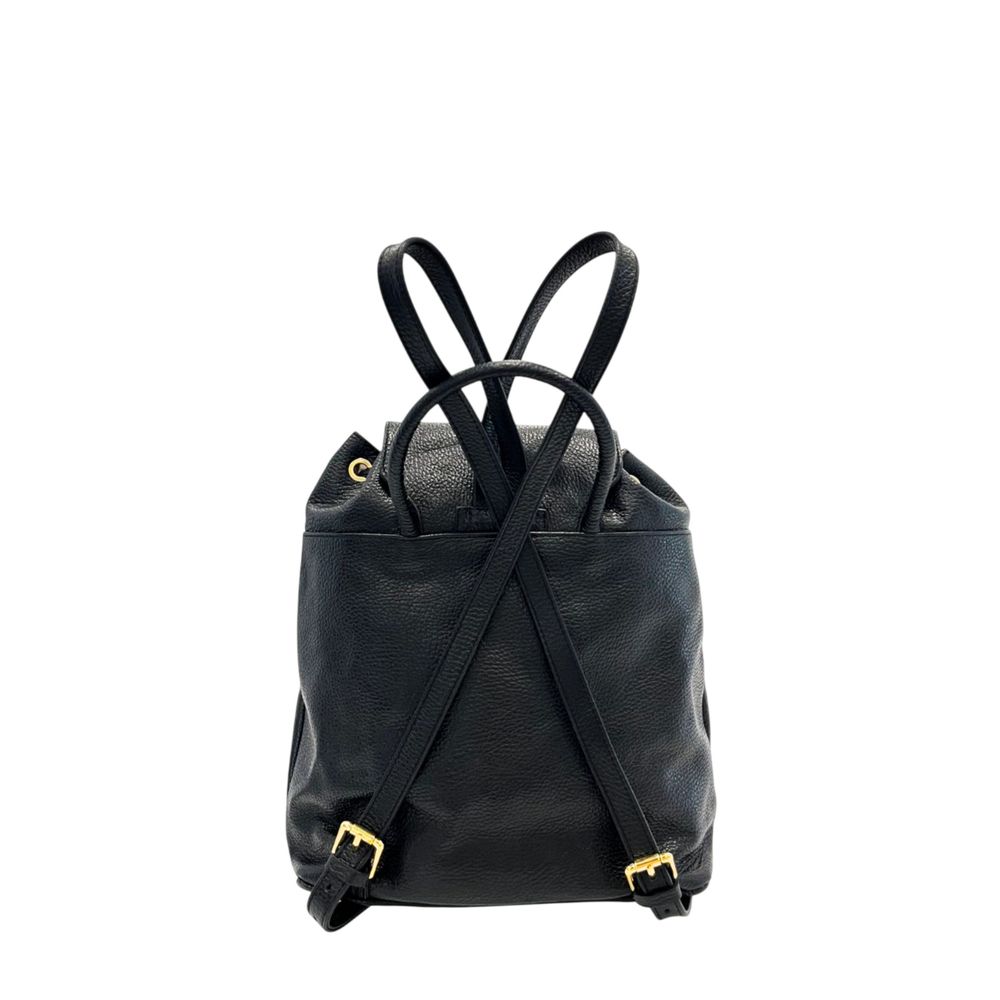 Baldinini Trend Damen Rucksack aus schwarzem Leder