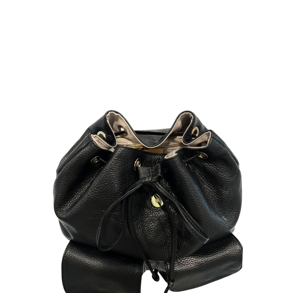 Baldinini Trend Damen Rucksack aus schwarzem Leder