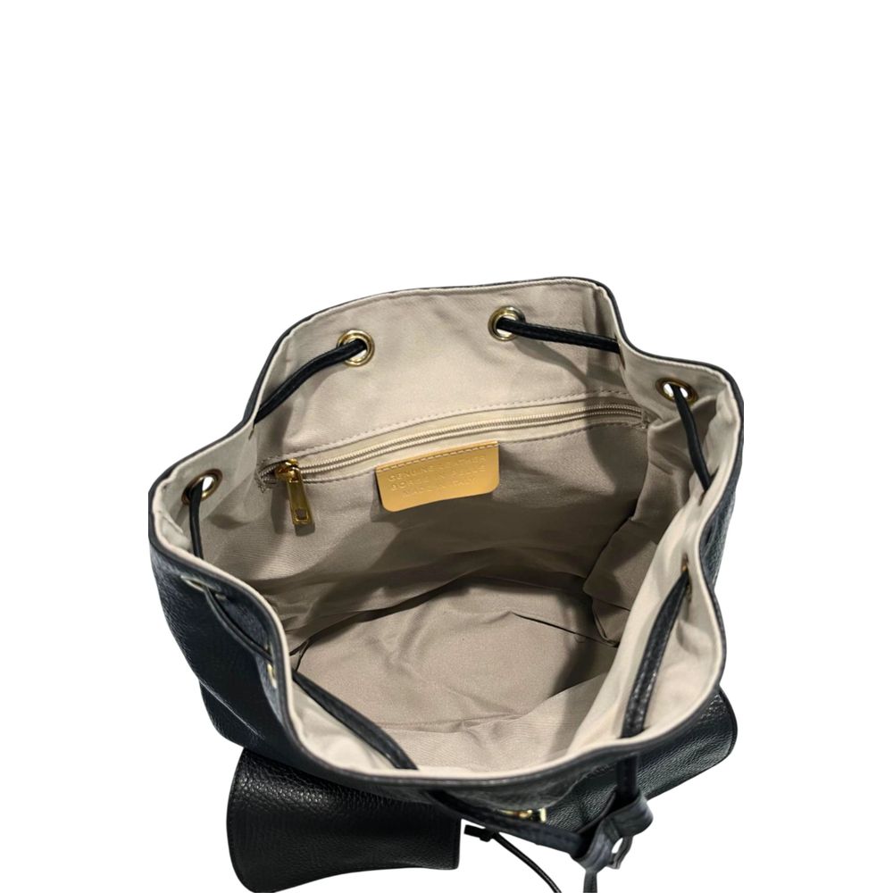 Baldinini Trend Damen Rucksack aus schwarzem Leder