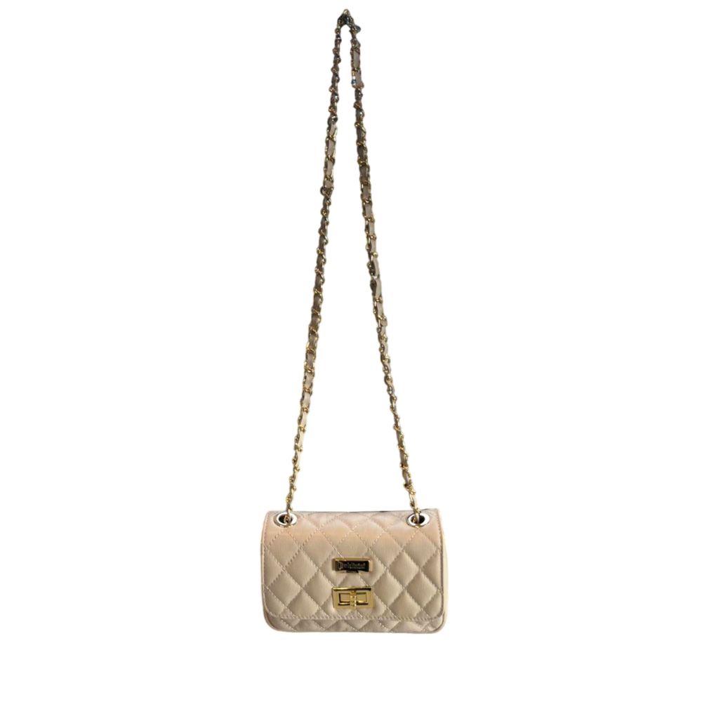 Baldinini Trend Damen Tasche aus beigem Leder