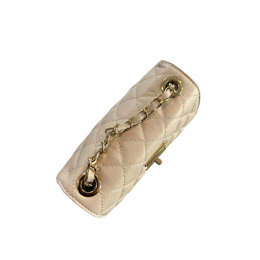 Baldinini Trend Damen Tasche aus beigem Leder