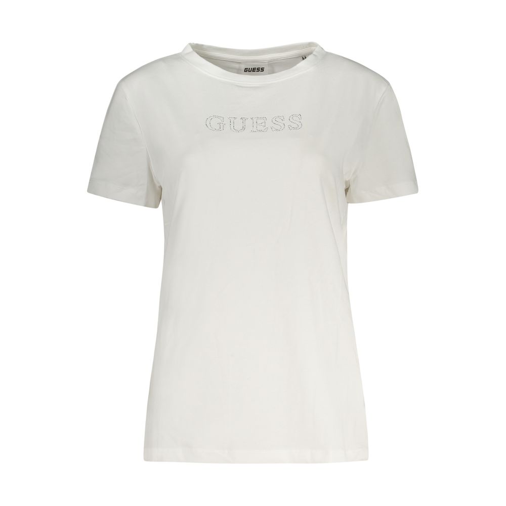 Guess Jeans White Cotton T-Shirt