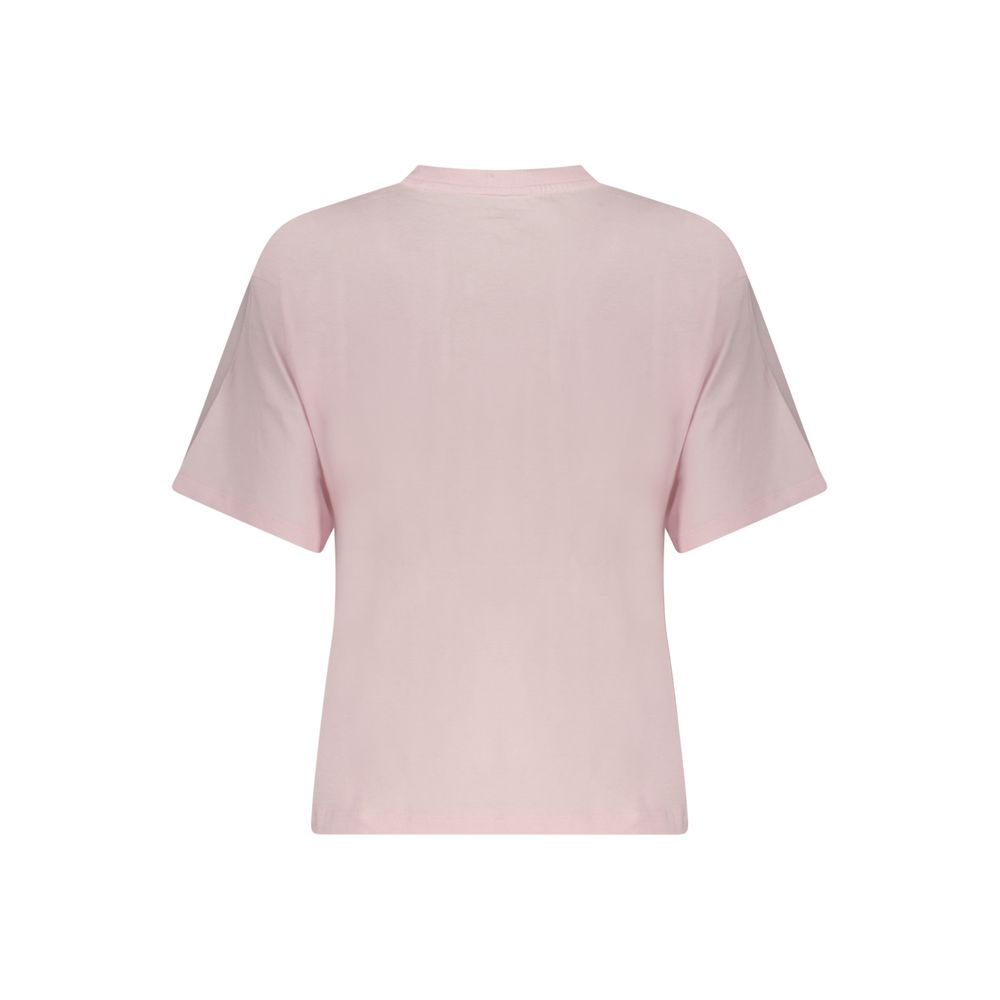 Guess Jeans Pink Cotton T-Shirt