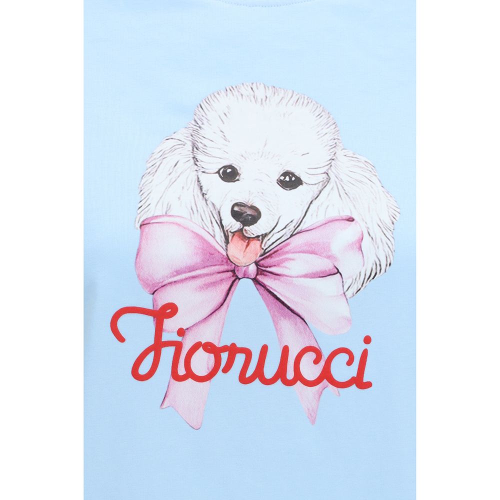 T-shirt en coton bleu Fiorucci