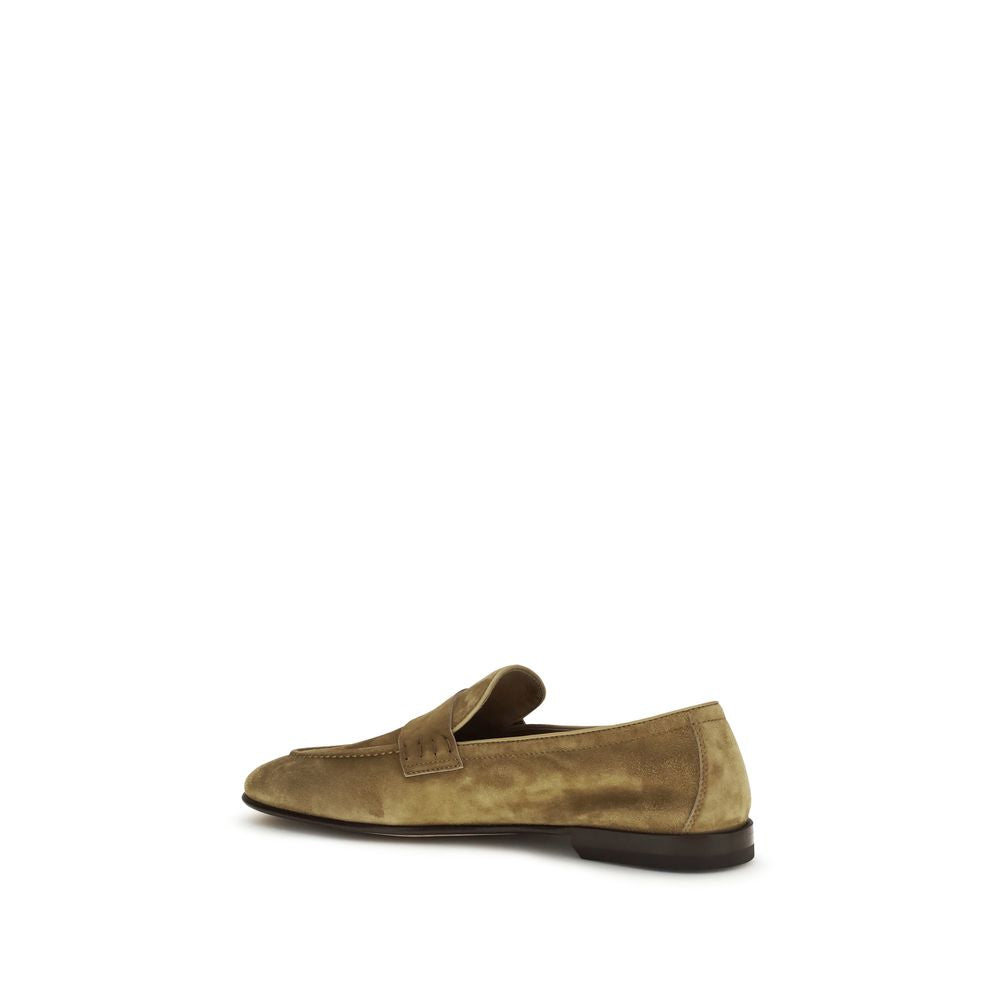 Bally Beige Kalbsleder Bos Taurus Slipper
