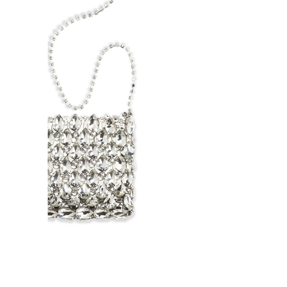 Self-Portrait Silver Shoulder Bag