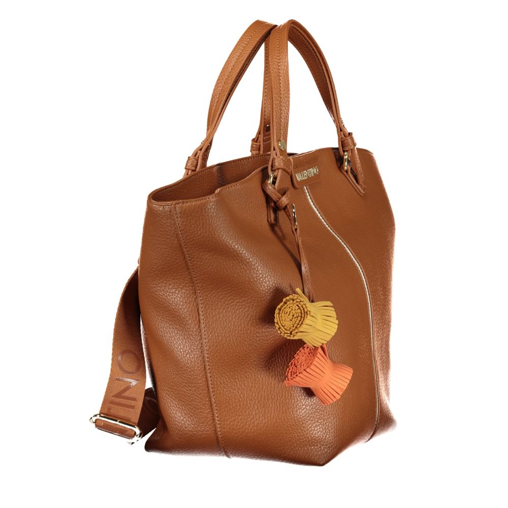 Valentino Handtasche aus braunem Polyethylen