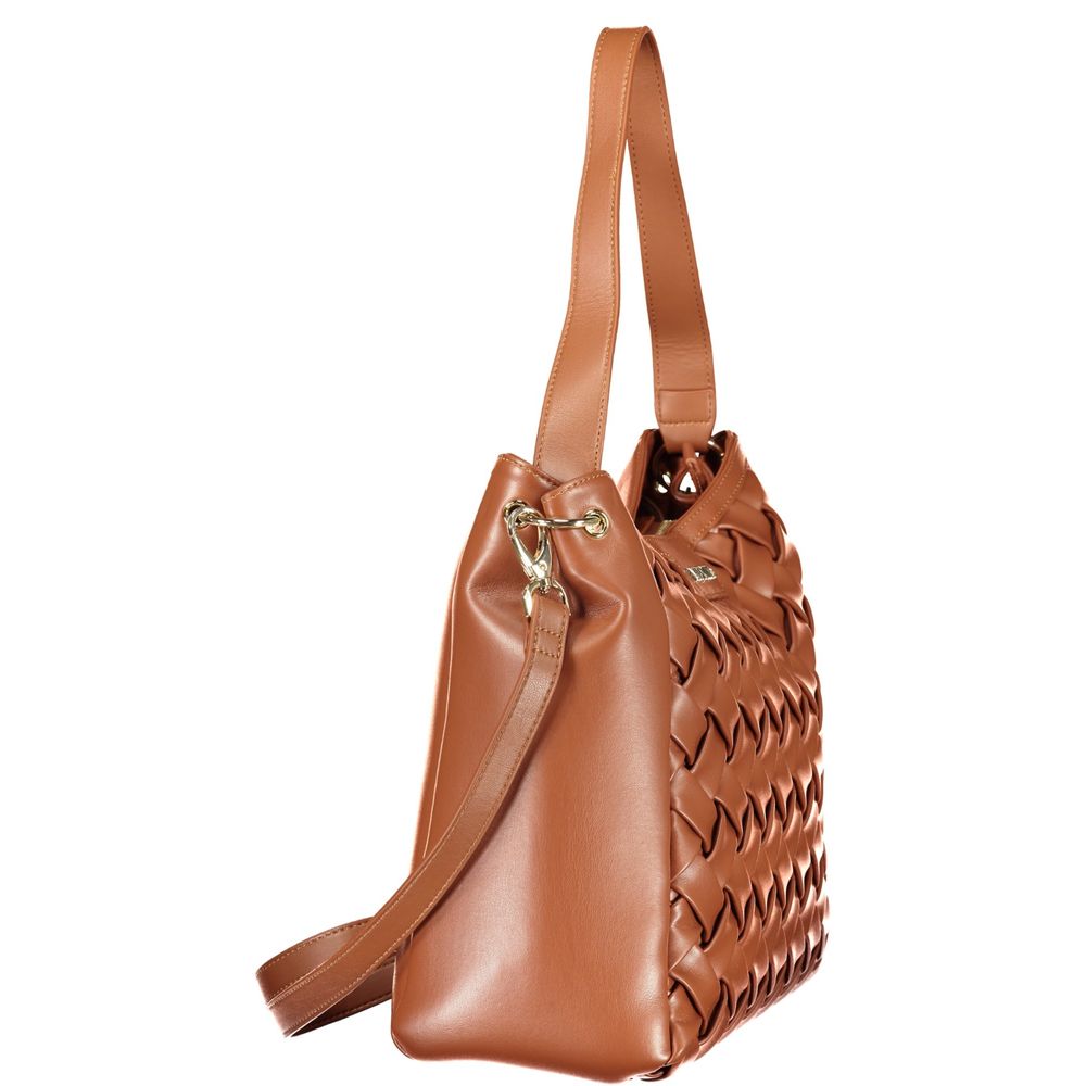 Valentino Handtasche aus braunem Polyethylen