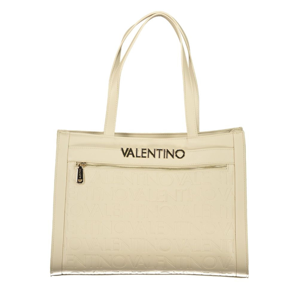 Valentino Damen-Tasche aus beigem Polyurethan