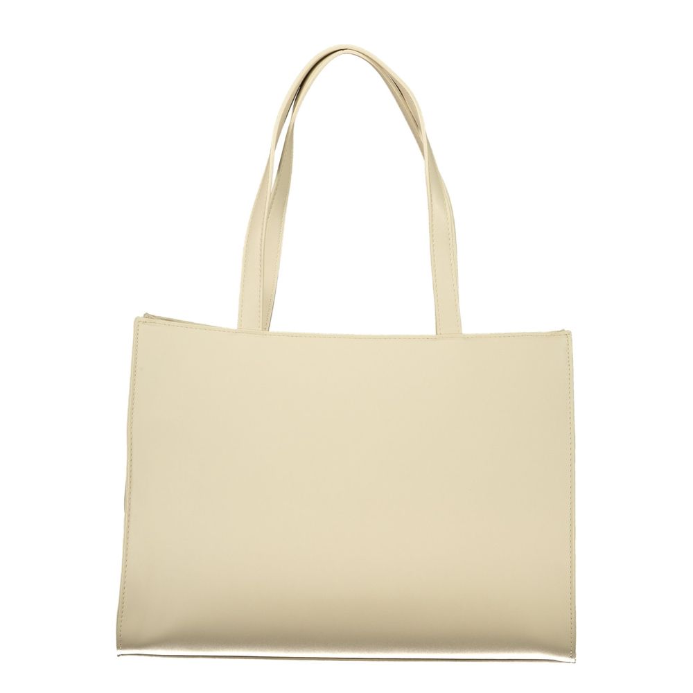 Valentino Damen-Tasche aus beigem Polyurethan
