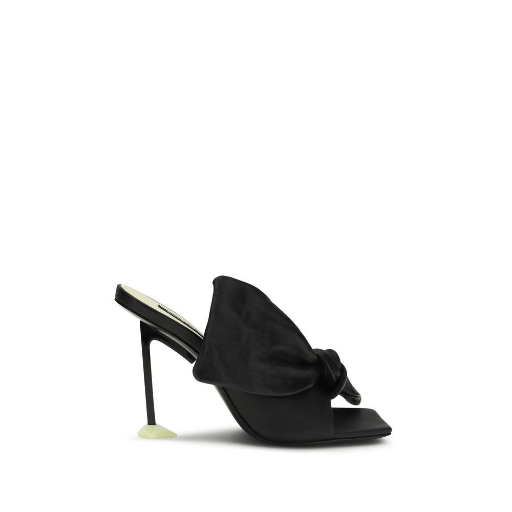 Givenchy Schwarze Lammfell-Mules Ovis Aries Aries