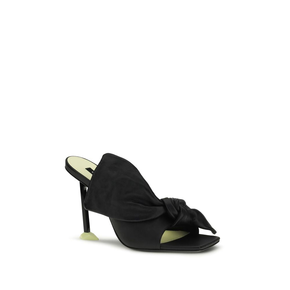 Givenchy Schwarze Lammfell-Mules Ovis Aries Aries