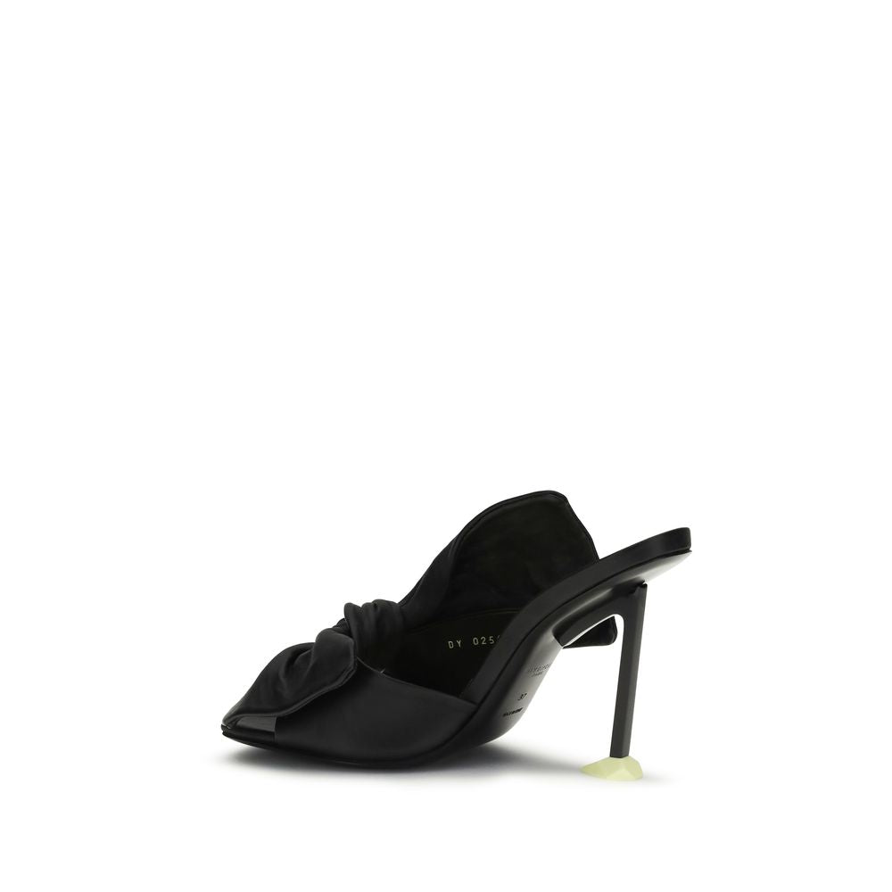 Givenchy Schwarze Lammfell-Mules Ovis Aries Aries