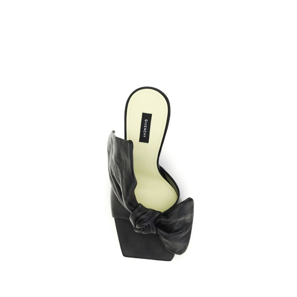 Givenchy Schwarze Lammfell-Mules Ovis Aries Aries