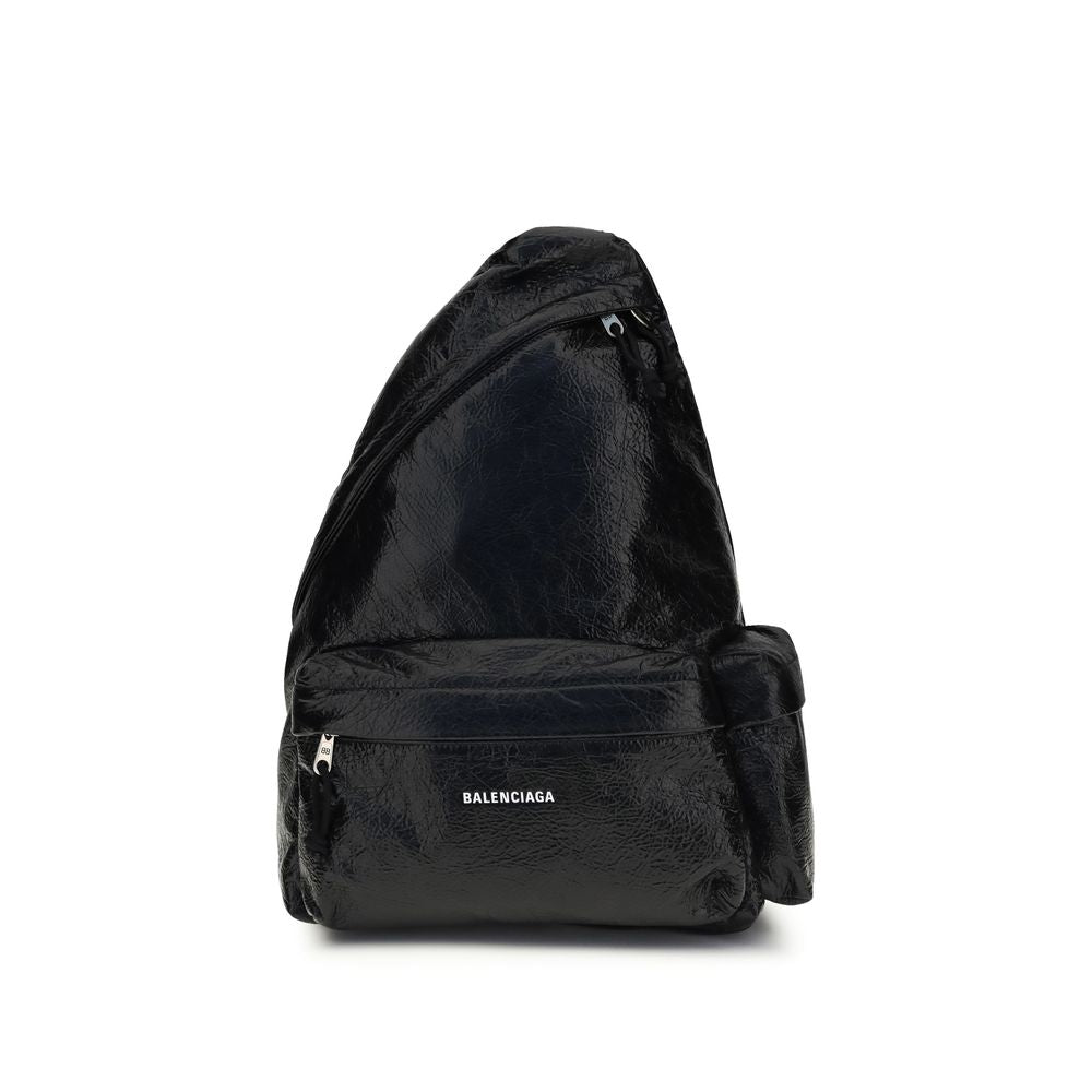 Balenciaga Schwarzer Nylon-Rucksack