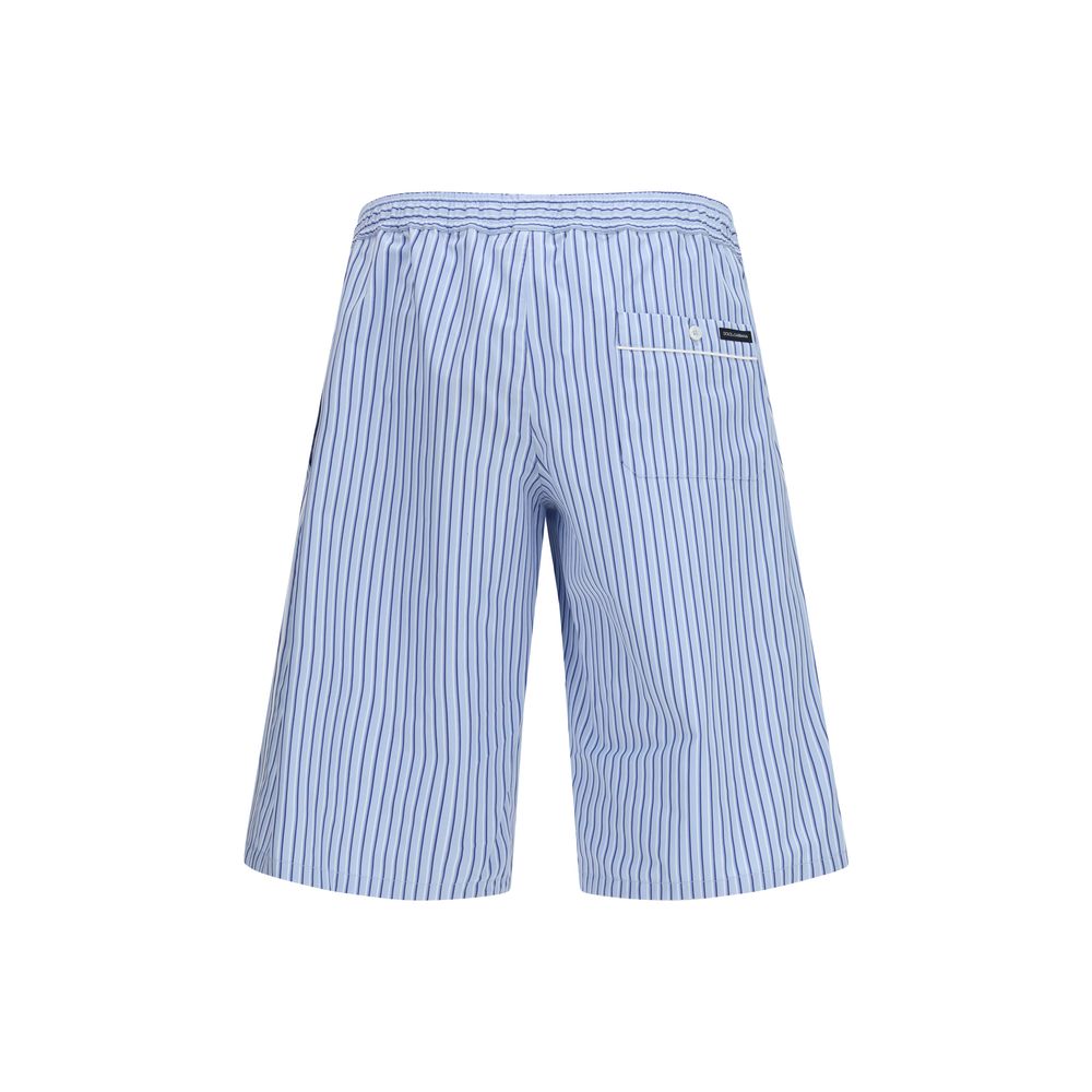 Dolce & Gabbana Blaue Baumwoll-Bermudashorts