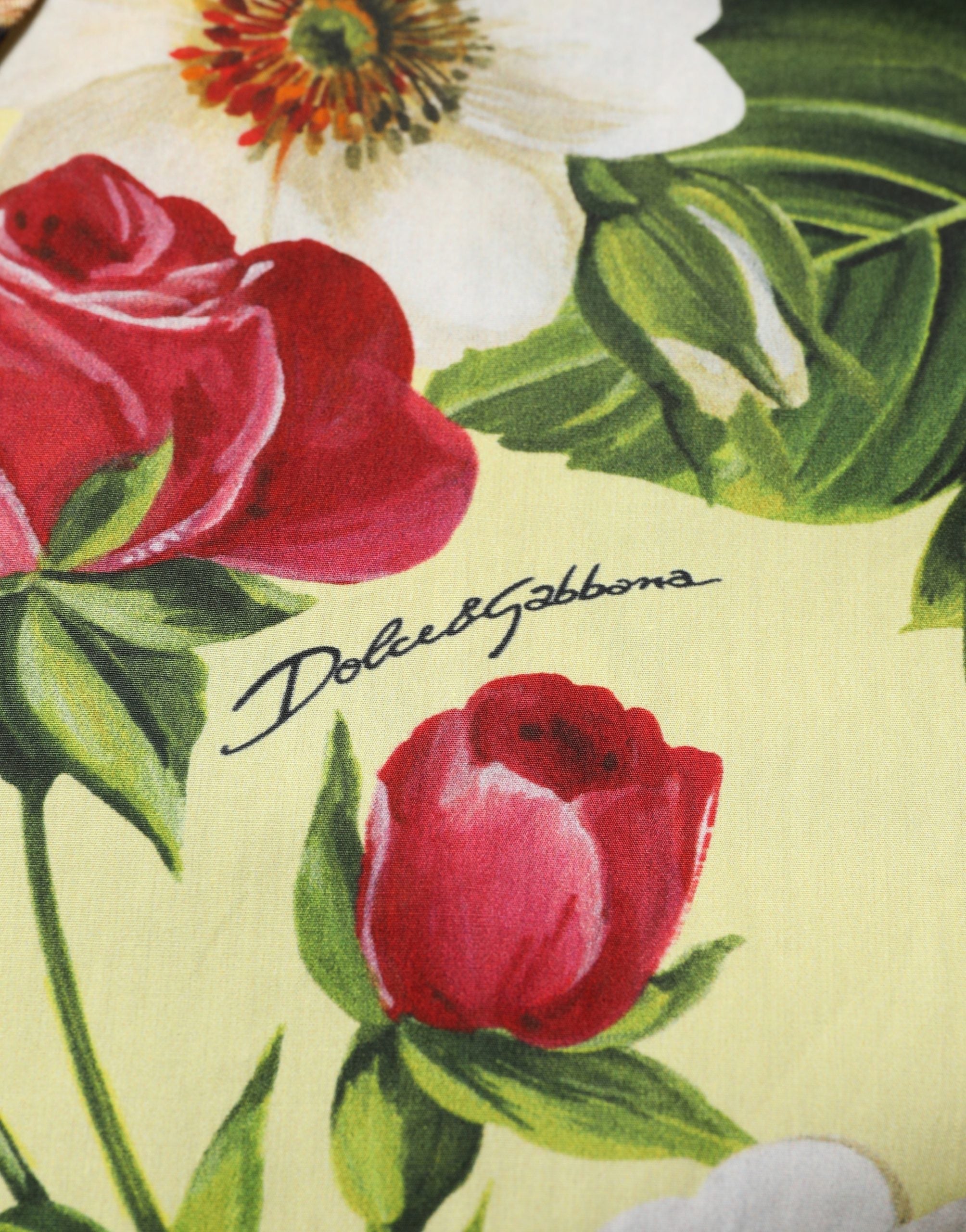 Dolce & Gabbana Buntes Hemd mit Blumen- und Animalprint und Kragen