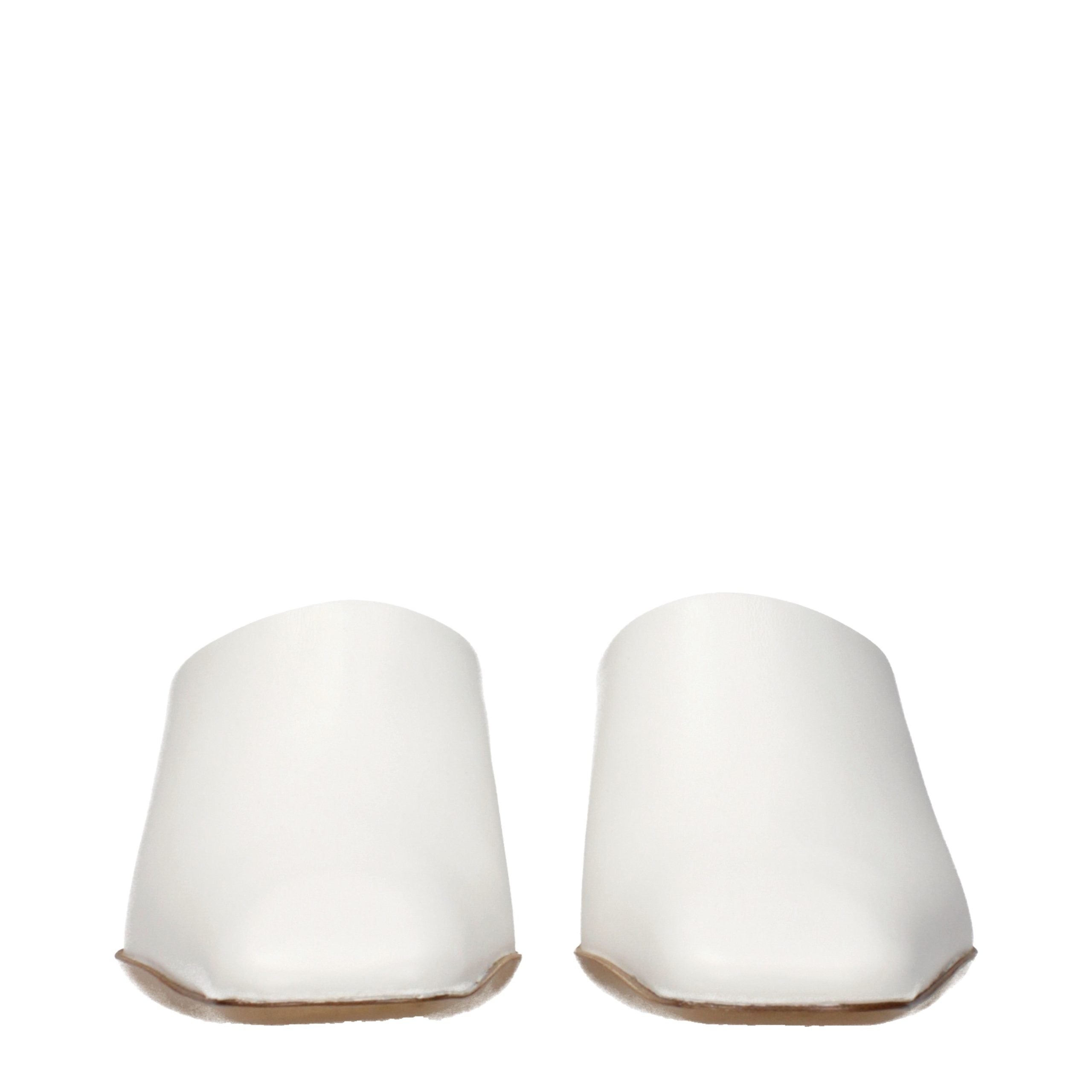 Jil Sander Pantoletten aus weißem Leder