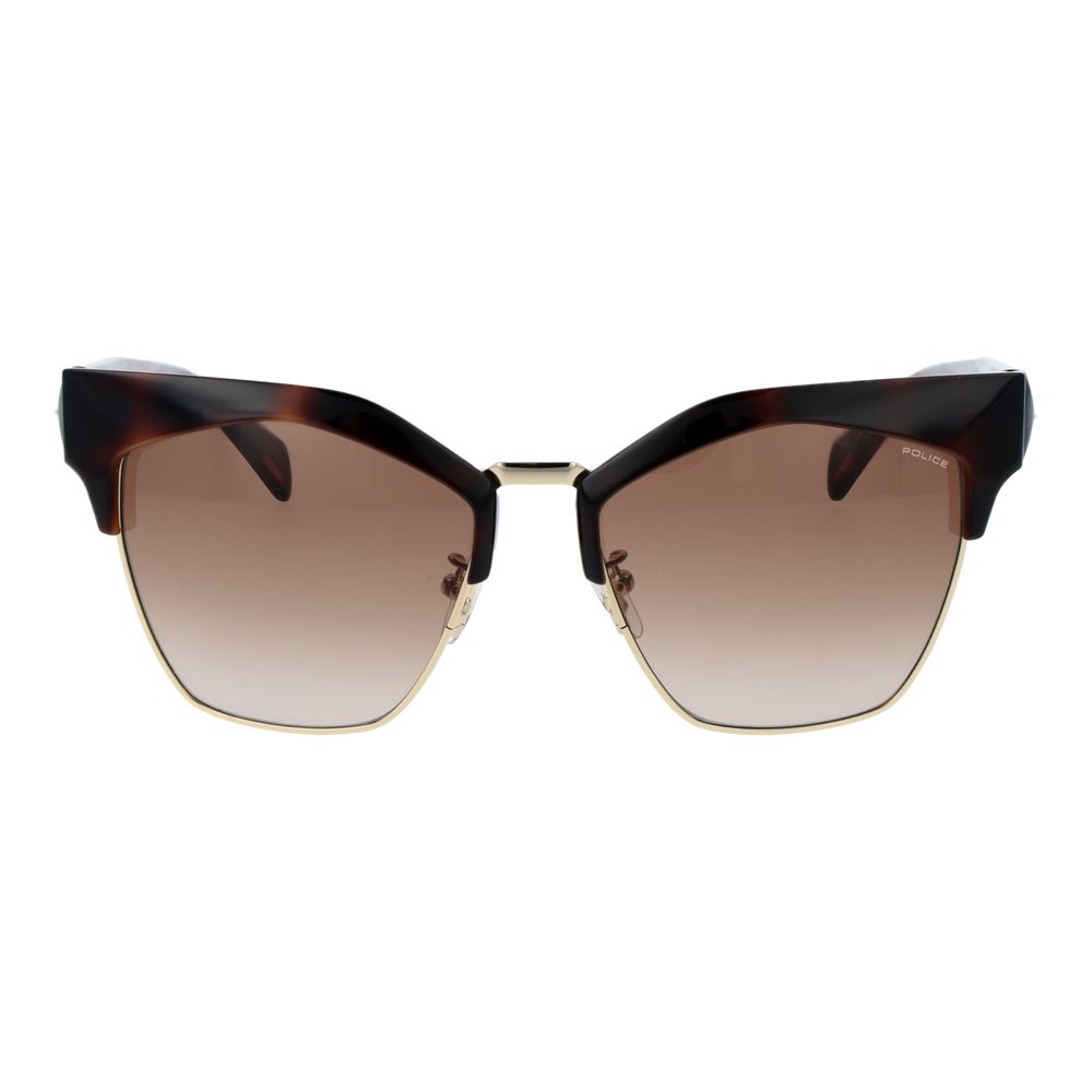 Lunettes de soleil Police en plastique marron