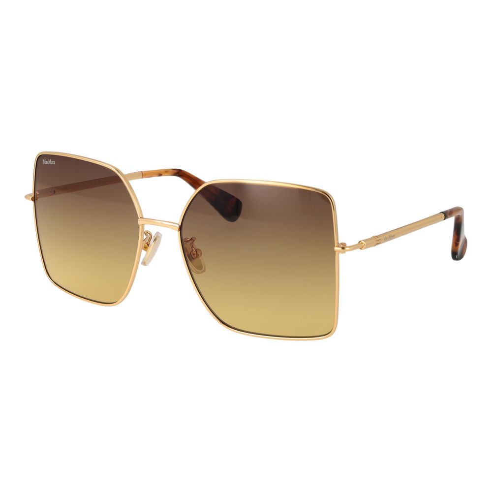 Lunettes de soleil Max Mara en métal doré