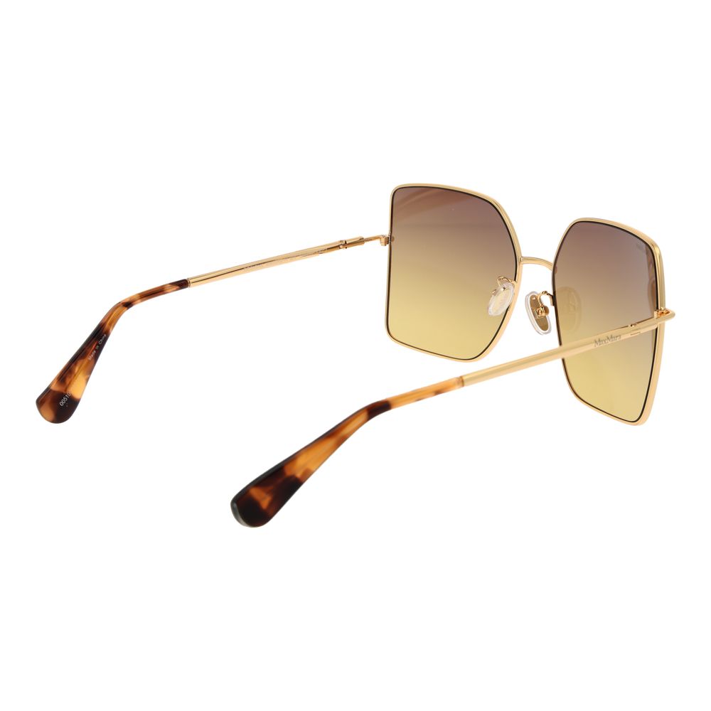 Lunettes de soleil Max Mara en métal doré