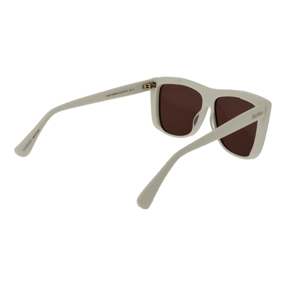 Lunettes de soleil Max Mara en acétate blanc