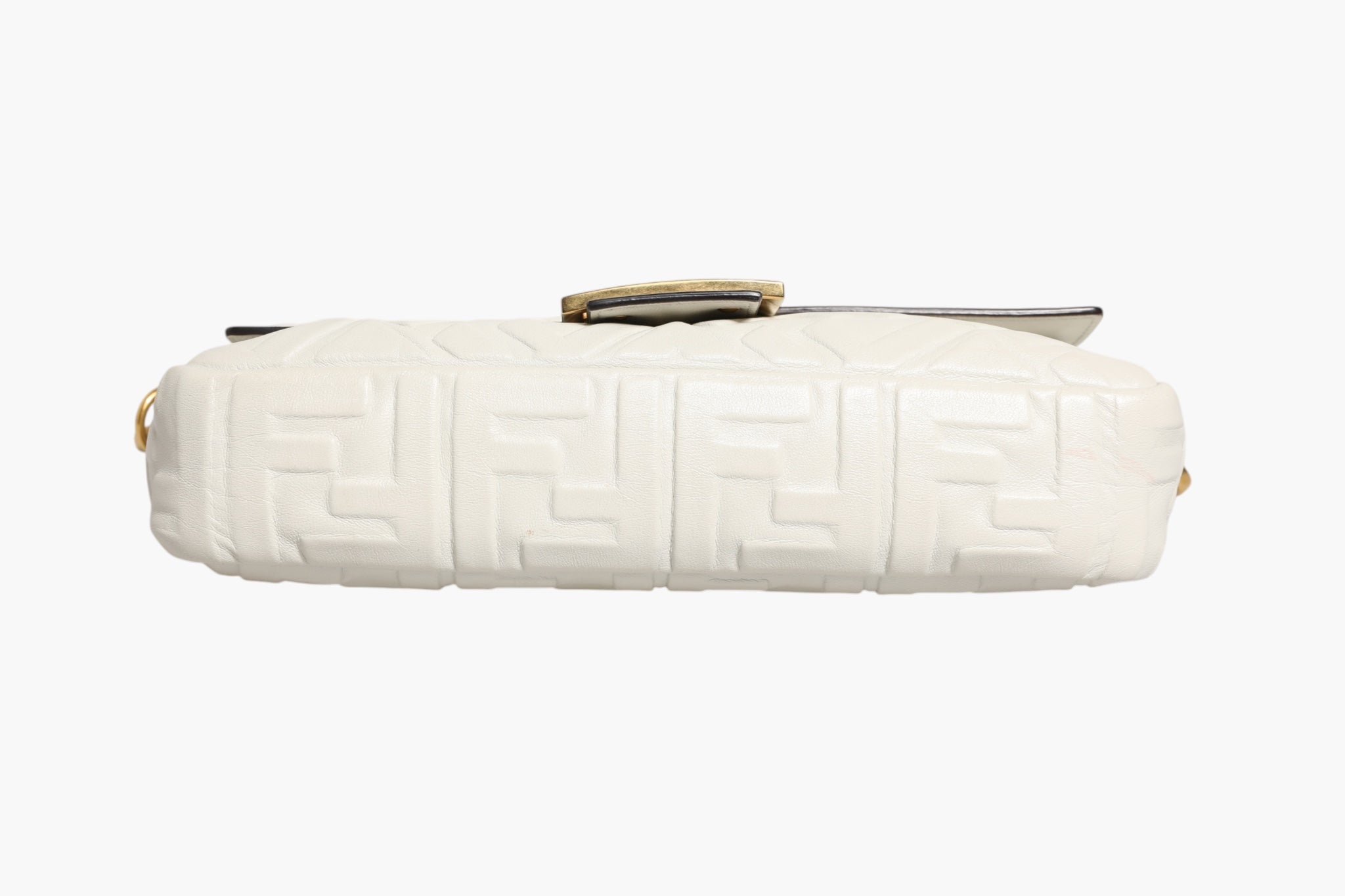 Fendi FF Embossed Baguette Tasche aus Nappaleder