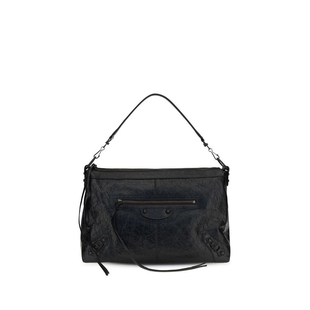 Balenciaga Schwarze Lammleder Ovis Aries Aries Umhängetasche