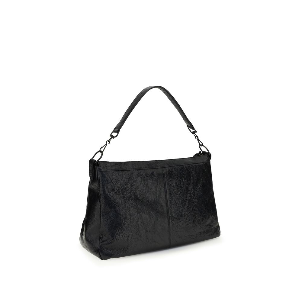 Balenciaga Schwarze Lammleder Ovis Aries Aries Umhängetasche