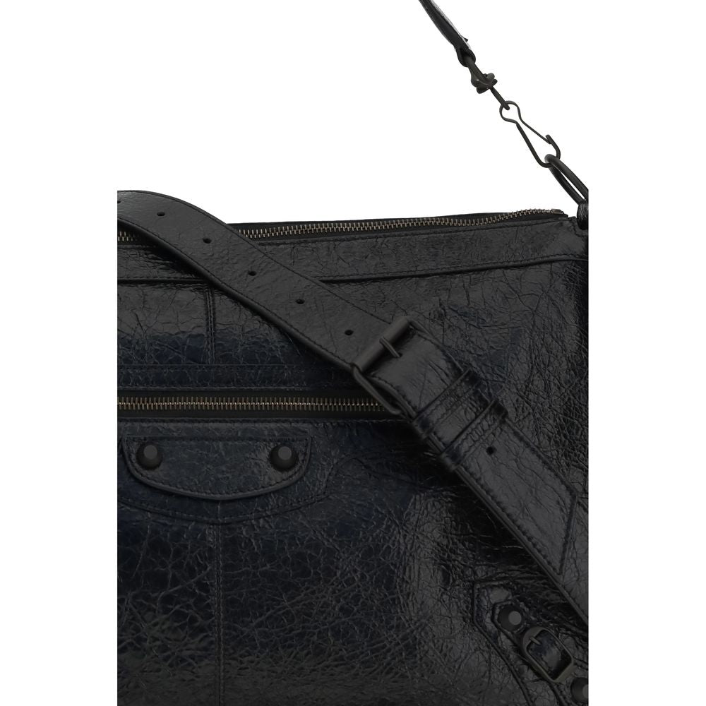 Balenciaga Schwarze Lammleder Ovis Aries Aries Umhängetasche