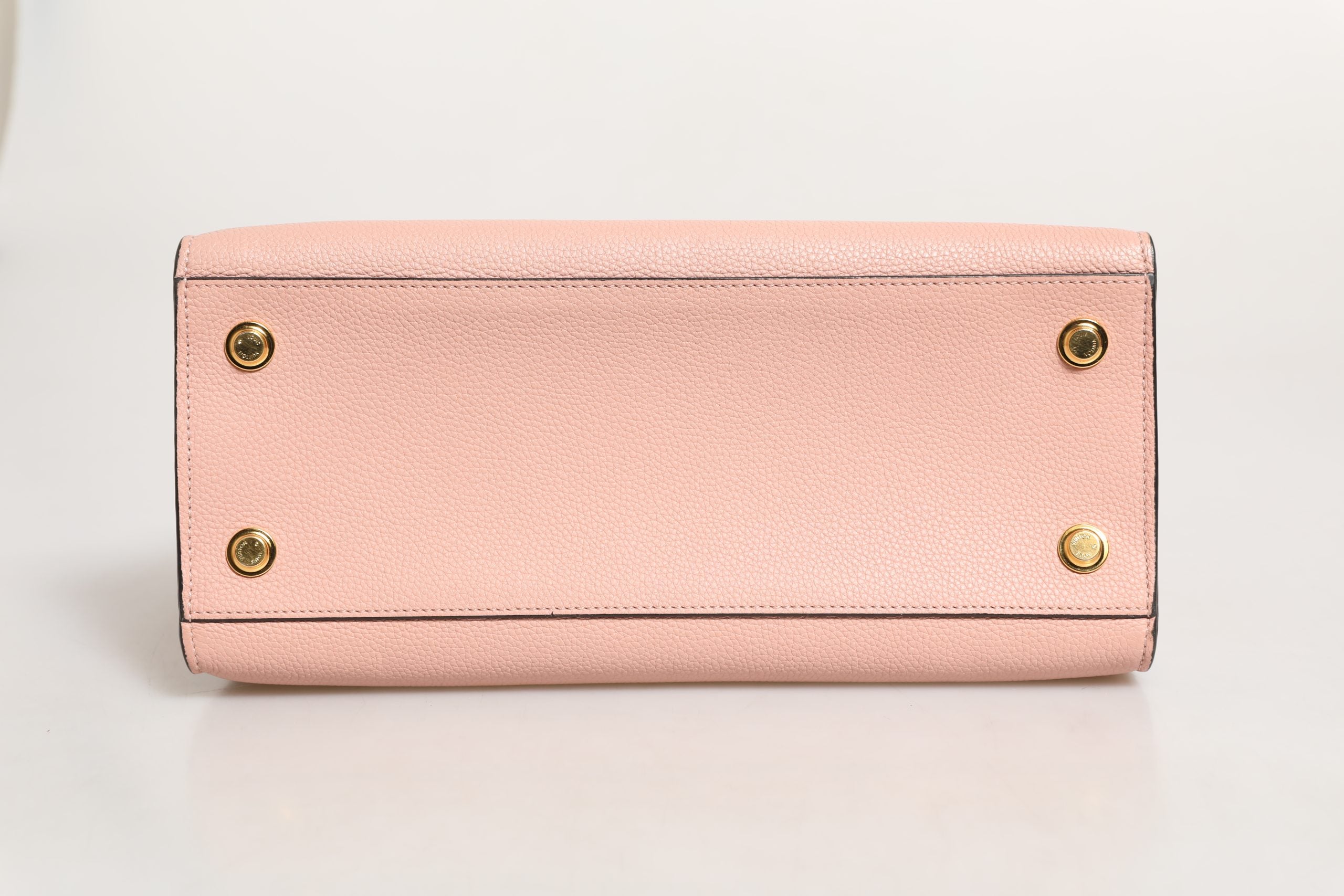 Sac à main en cuir Louis Vuitton City Steamer, cuir rose et noir