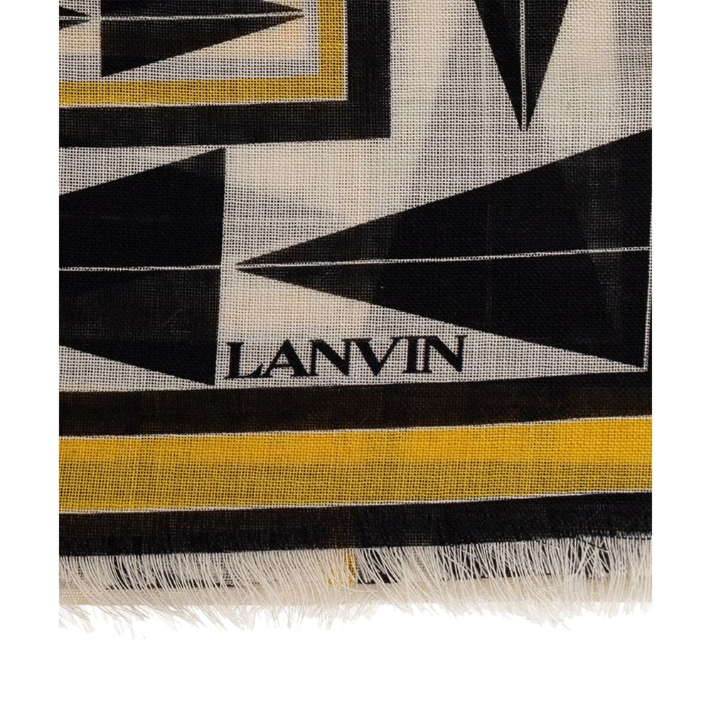 Écharpe bicolore en laine Lanvin