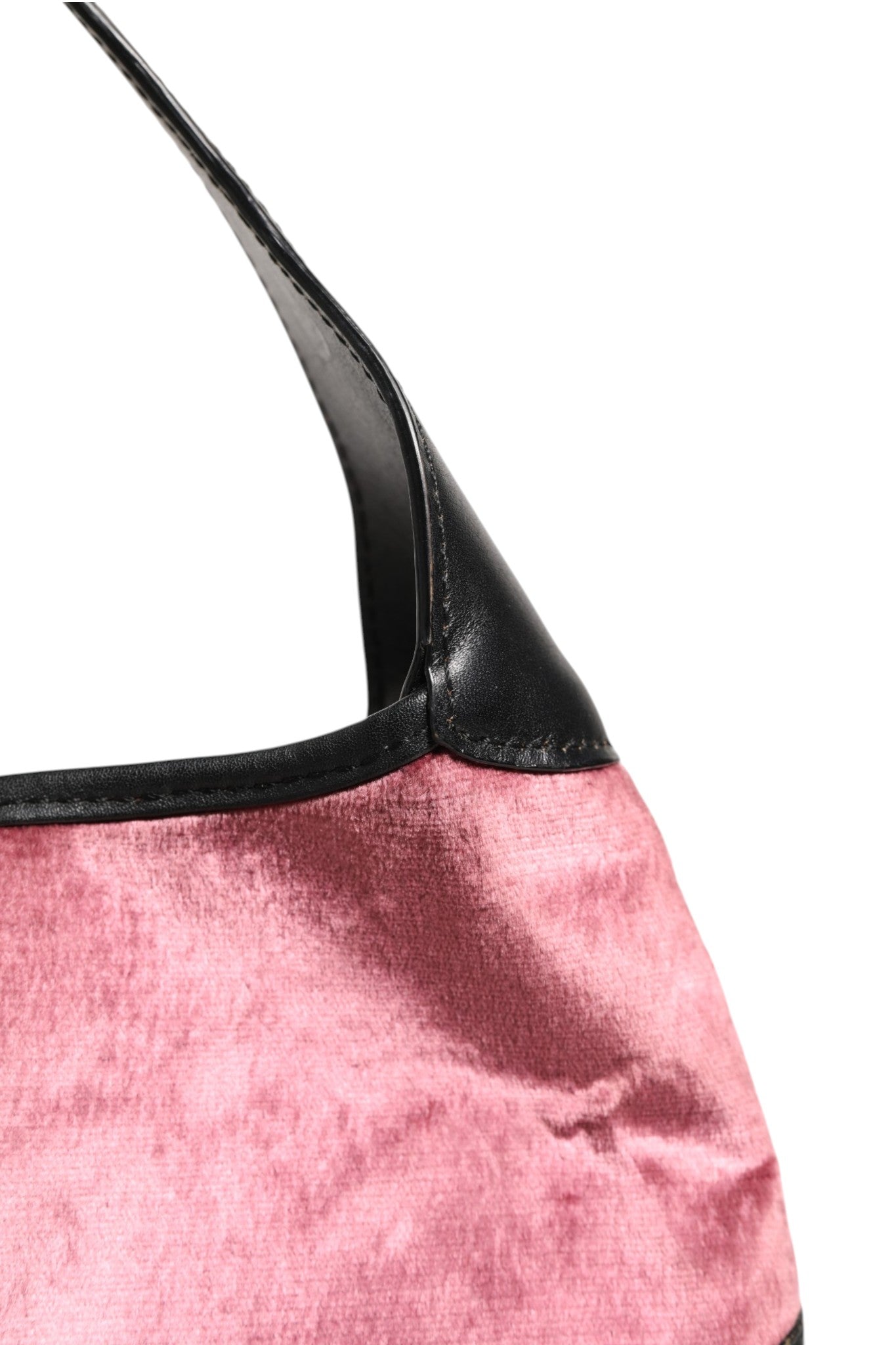 Gucci Jackie Schultertasche aus pinkfarbenem Samt und schwarzem Leder