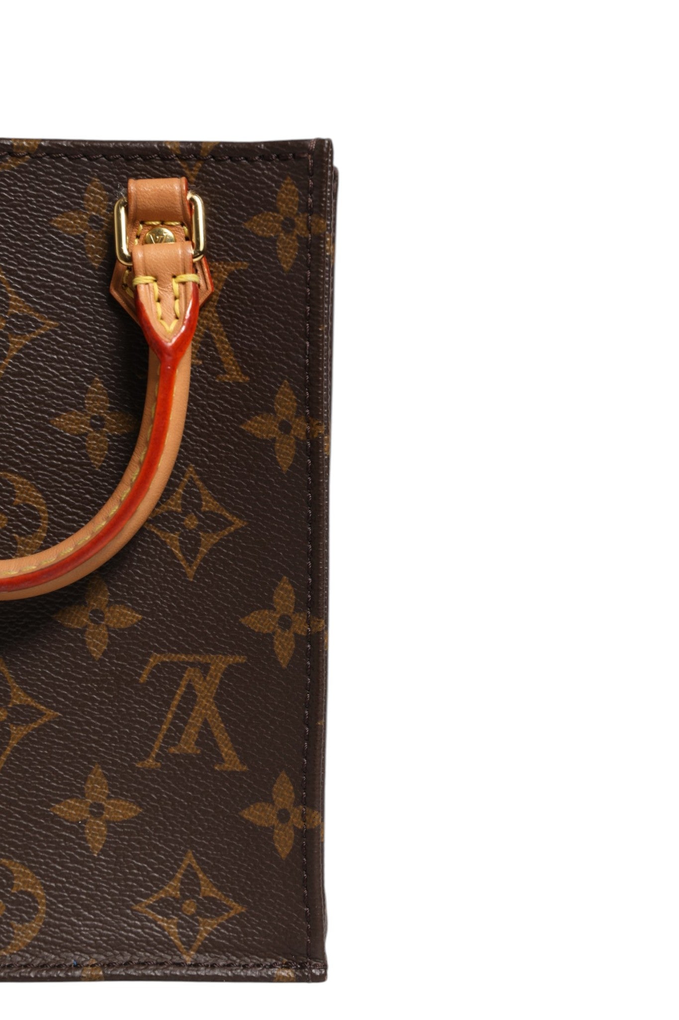 Louis Vuitton Monogram Canvas Petit Sac Plat Tasche