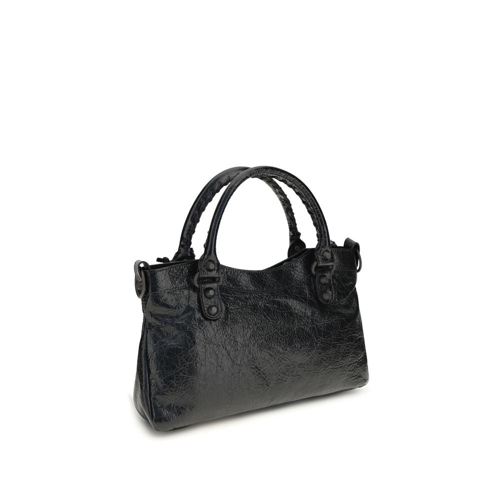 Balenciaga Schwarze Lammleder Ovis Aries Aries Umhängetasche