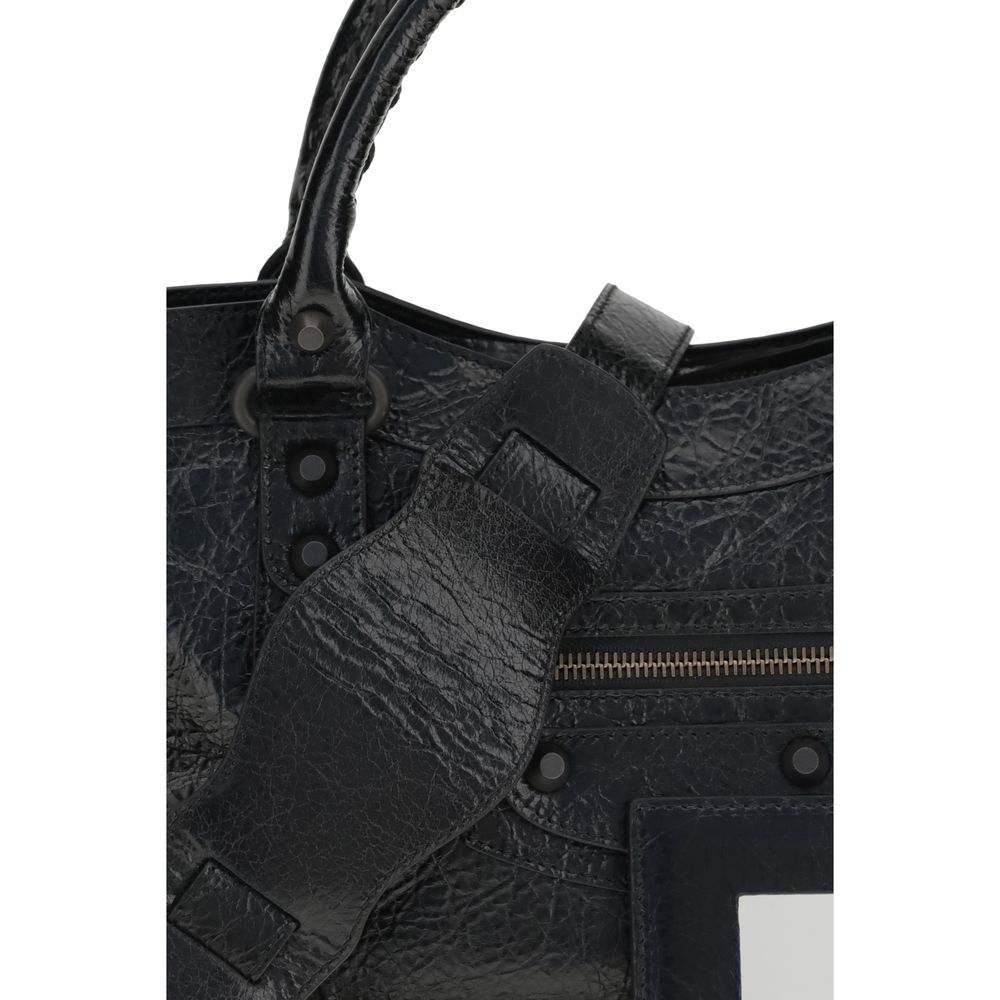 Balenciaga Schwarze Lammleder Ovis Aries Aries Umhängetasche