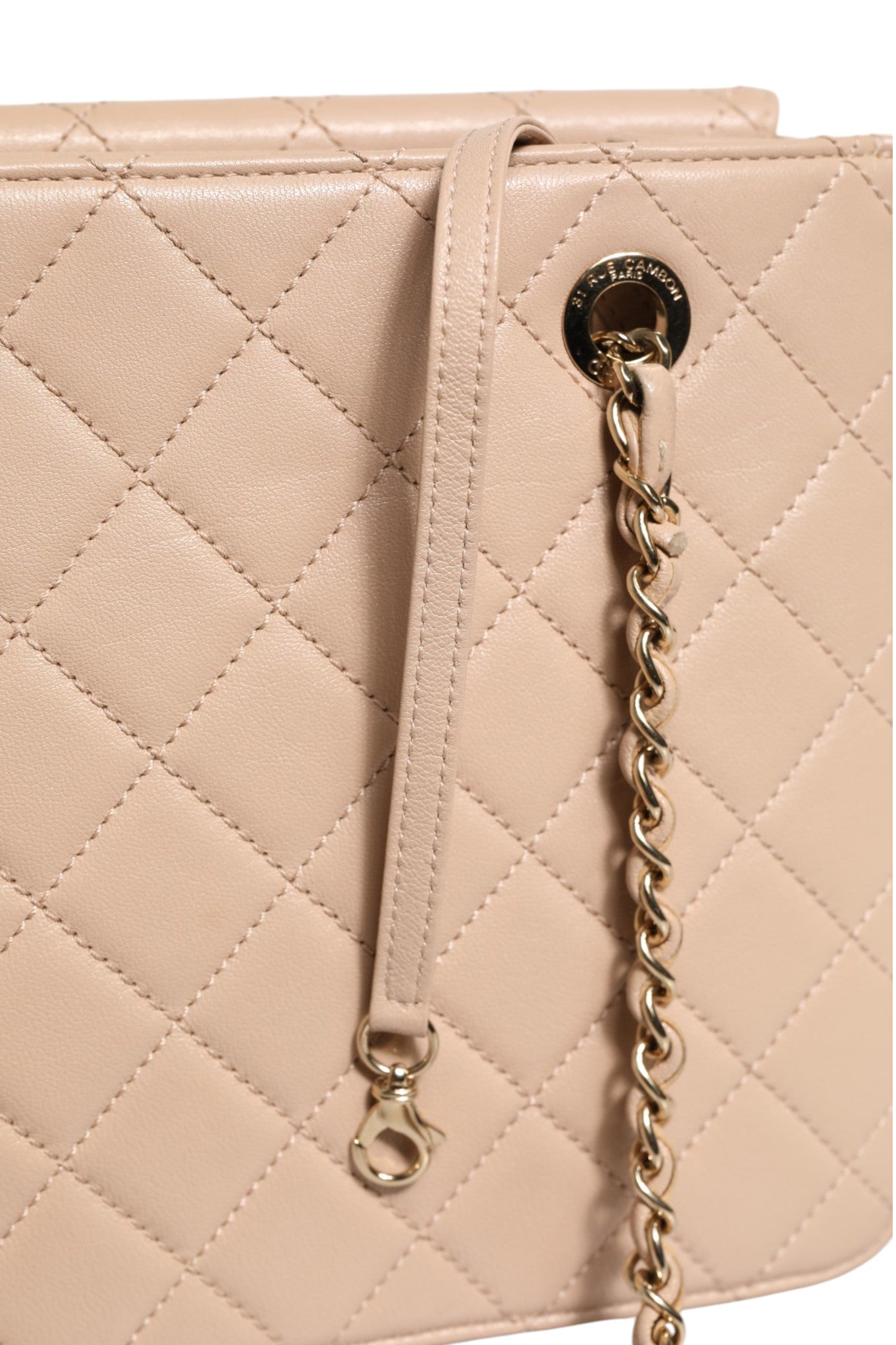 Sac à rabat Chanel Quilted Leather Beauty Lock