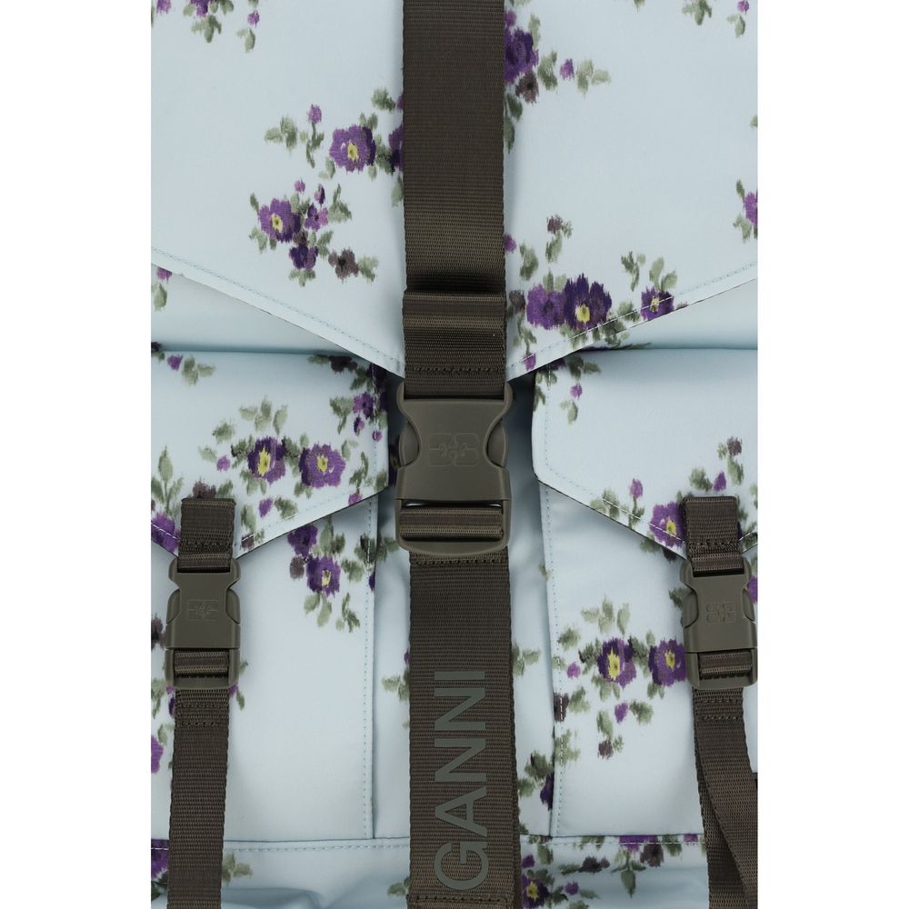Ganni Blue Backpack
