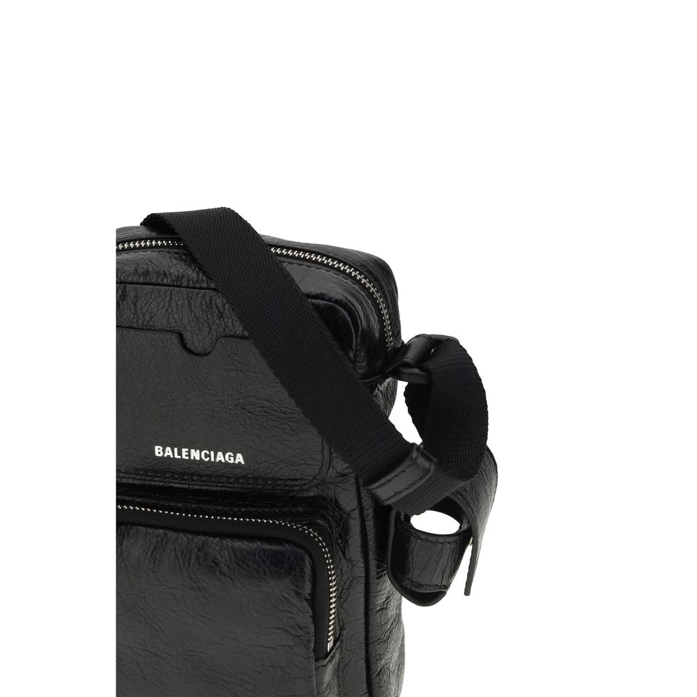 Balenciaga Schwarze Lammleder Ovis Aries Aries Umhängetasche
