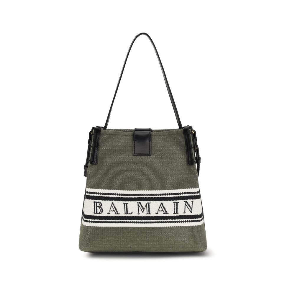 Balmain Bicolor-Baumwoll-Beuteltasche