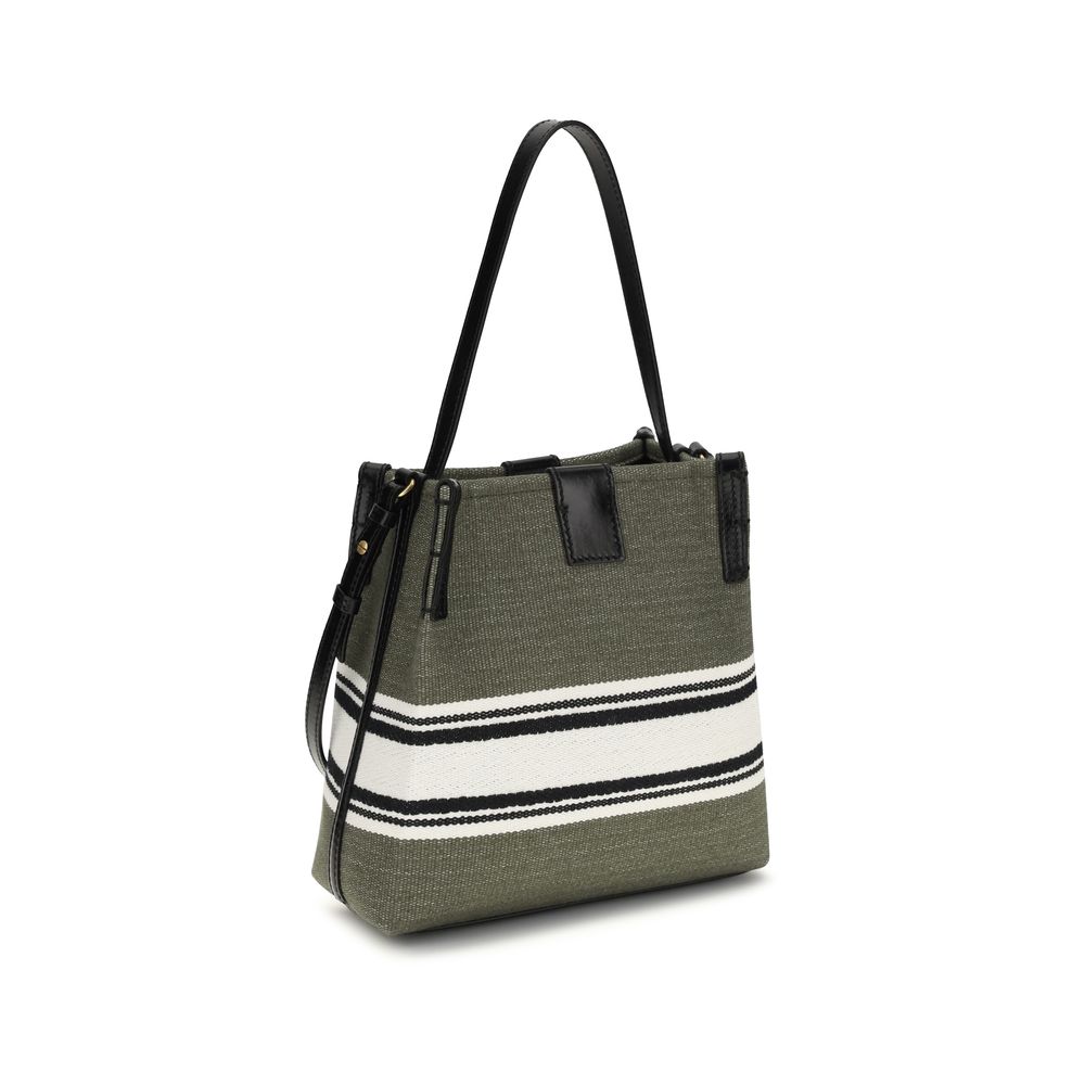 Balmain Bicolor-Baumwoll-Beuteltasche