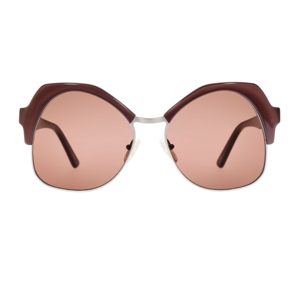 Lunettes de soleil Andy Wolf en métal marron