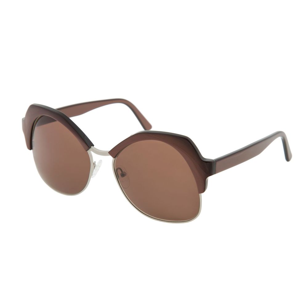 Lunettes de soleil Andy Wolf en métal marron