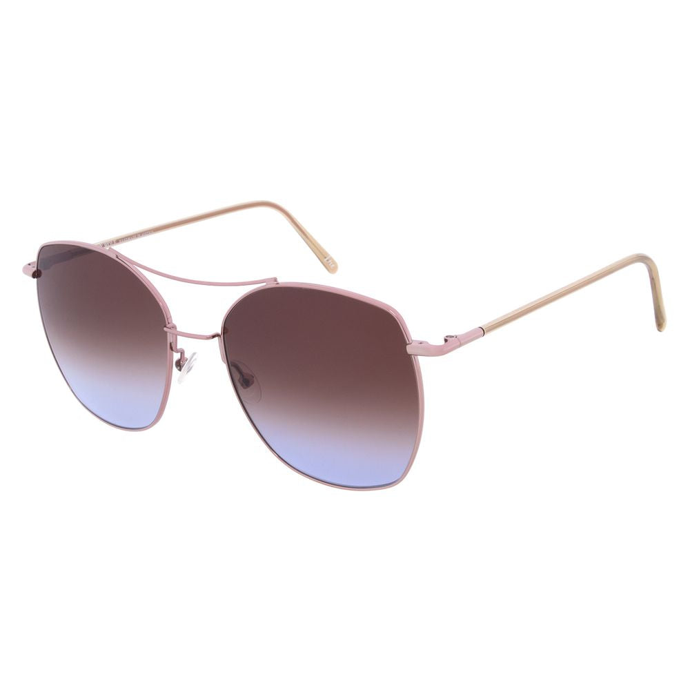 Lunettes de soleil Andy Wolf en métal marron