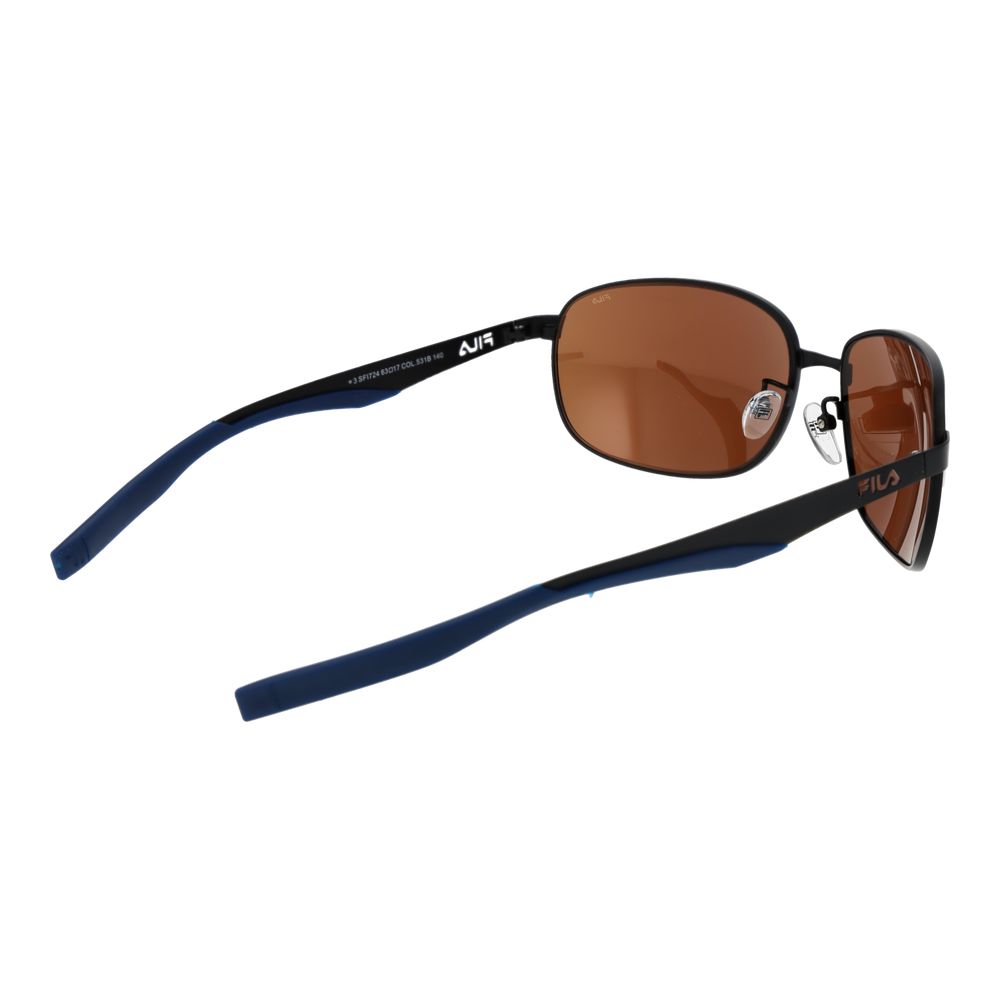 Fila Black Stainless Steel Sunglasses